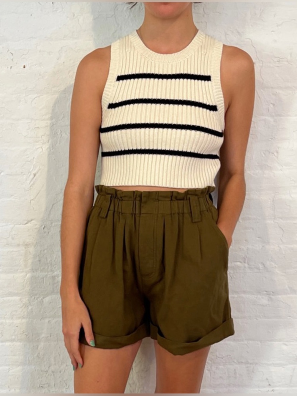 Apiece Apart Philomena Crop Top Medium